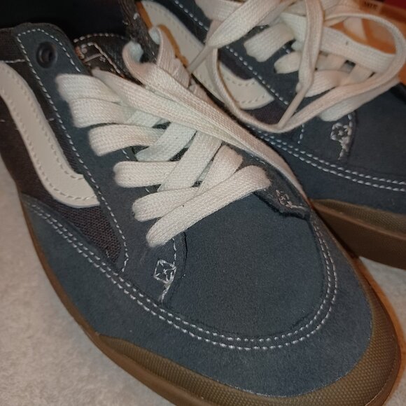 Vans Men's 7/Women's 8.5 Berle Pro Canvas Suede Skate Black Dark Gum - Picture 13 of 13